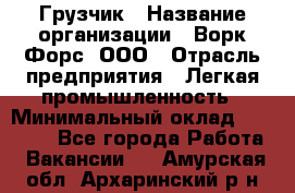 Грузчик › Название организации ­ Ворк Форс, ООО › Отрасль предприятия ­ Легкая промышленность › Минимальный оклад ­ 24 000 - Все города Работа » Вакансии   . Амурская обл.,Архаринский р-н